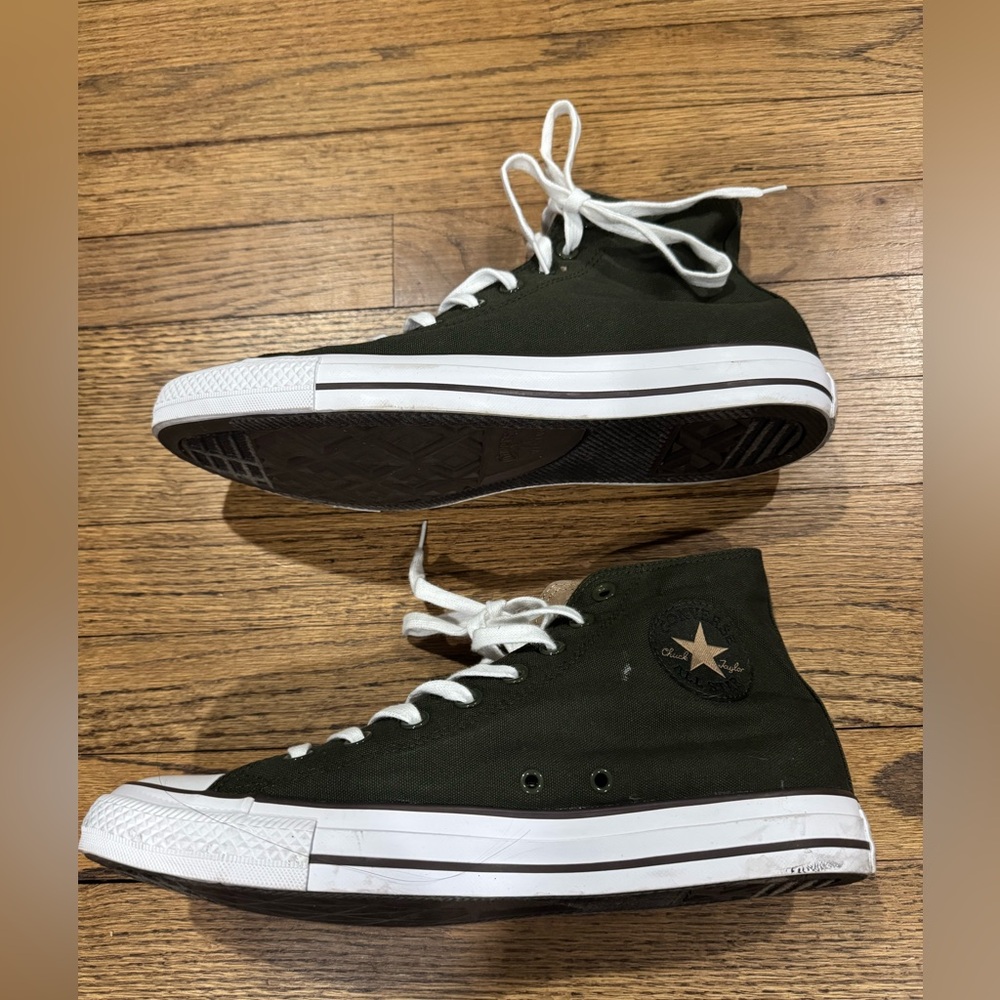 Converse All Star Utility Green/Teak/White Mens 10 Women’s 12 - Picture 9 of 15